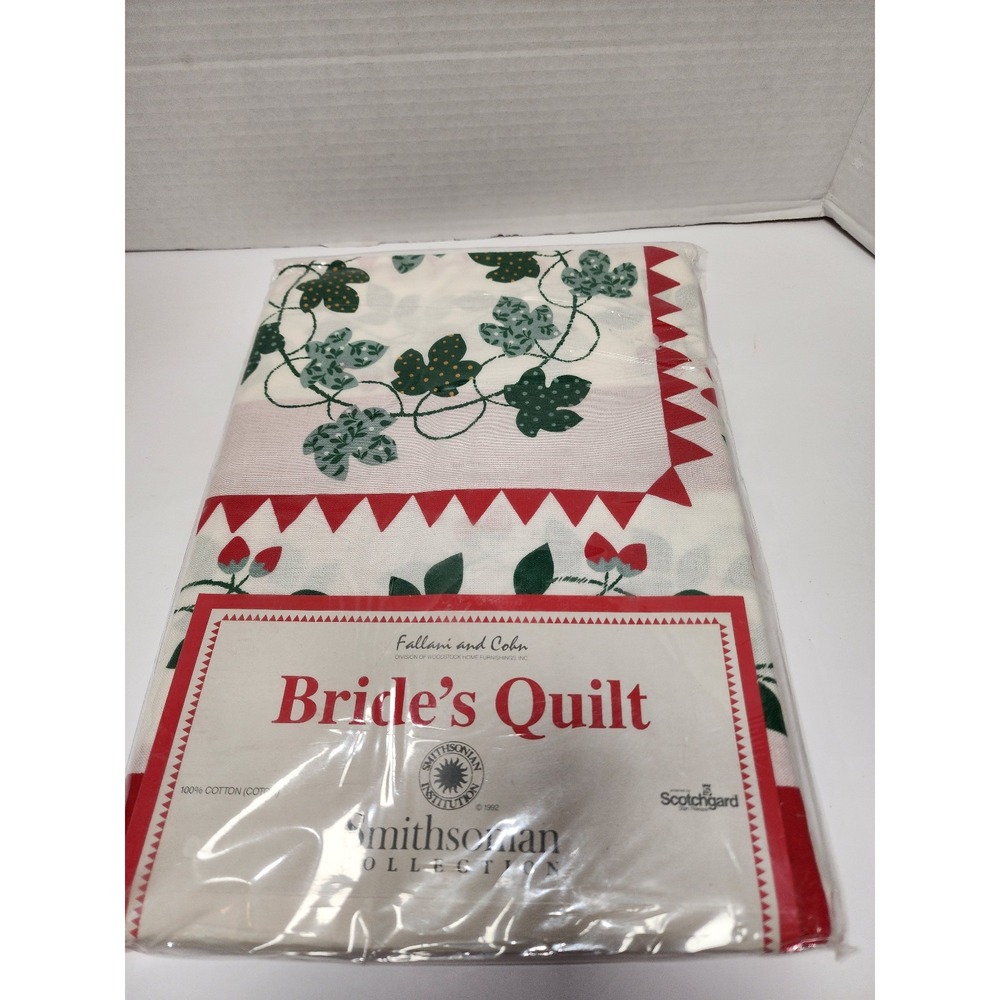 NOS Fallani & Cohn Smithsonian Bride's Quilt tablecloth made‎ of 100% cotton